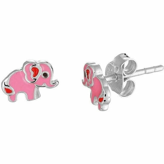 Zilveren oorknoppen olifant