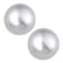 Zilveren oorknoppen parel