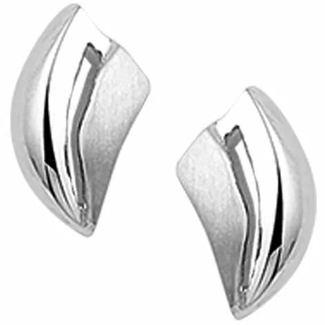 Zilveren oorknoppen poli/mat