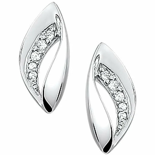 Zilveren oorknoppen zirkonia