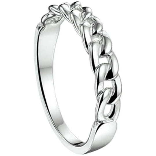 Zilveren ring gourmet- ringmaat 17.75