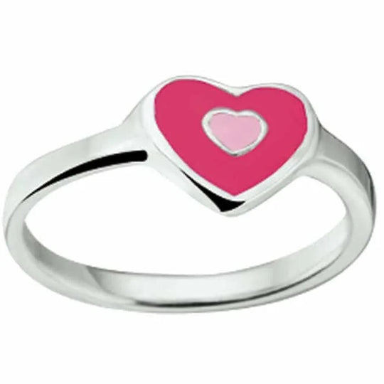 Zilveren ring hart