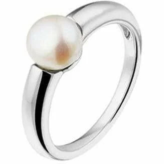 Zilveren ring parel mt 17.75