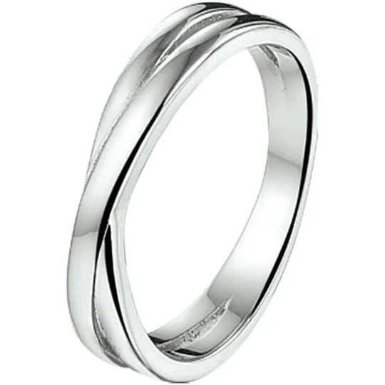 Zilveren ring- ringmaat 14