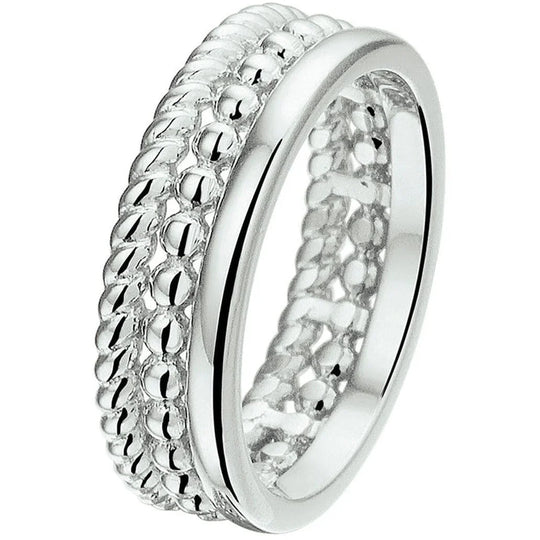 Zilveren ring- ringmaat 16