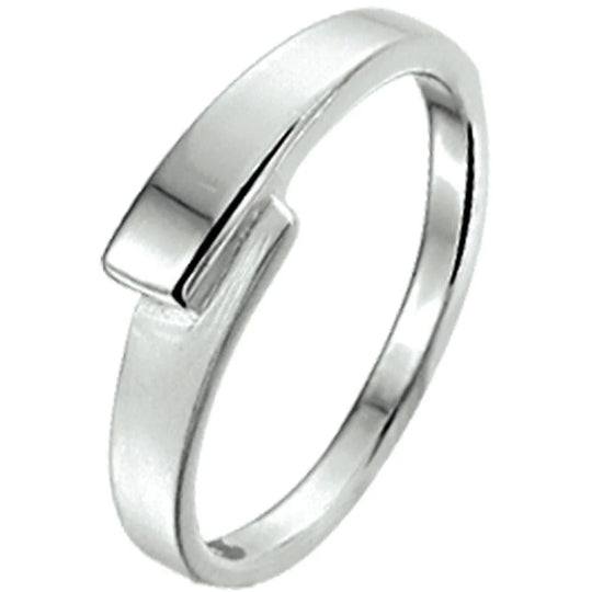 Zilveren ring- ringmaat 17