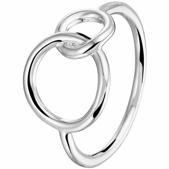 Zilveren ring rondjes