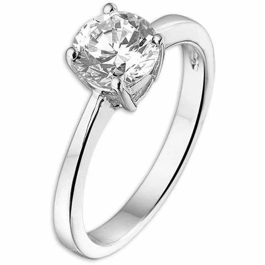 Zilveren ring zirkonia mt 15.0
