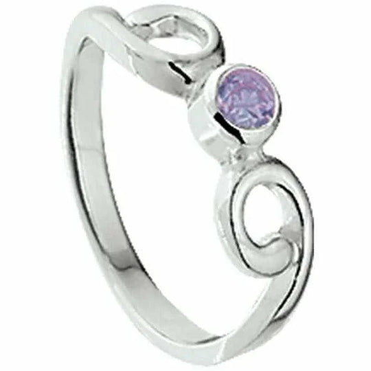 Zilveren ring zirkonia- ringmaat 13