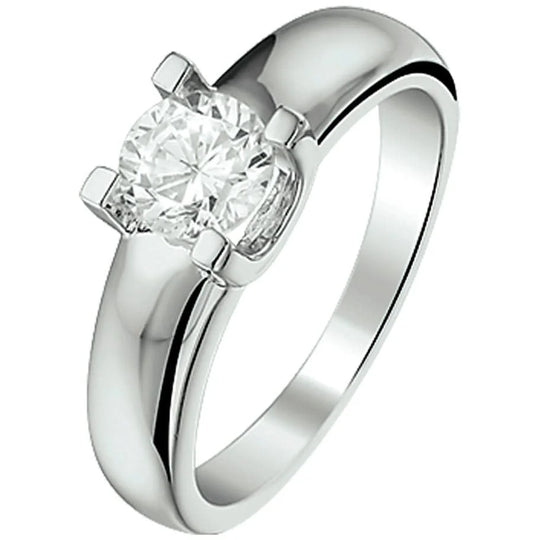 Zilveren ring zirkonia- ringmaat 15