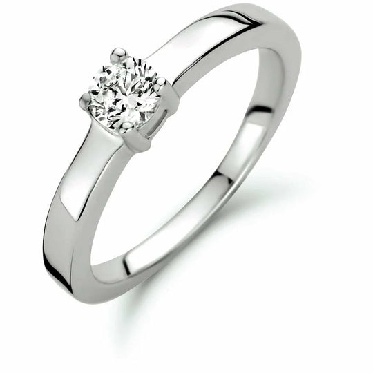 Zilveren ring zirkonia- ringmaat 16