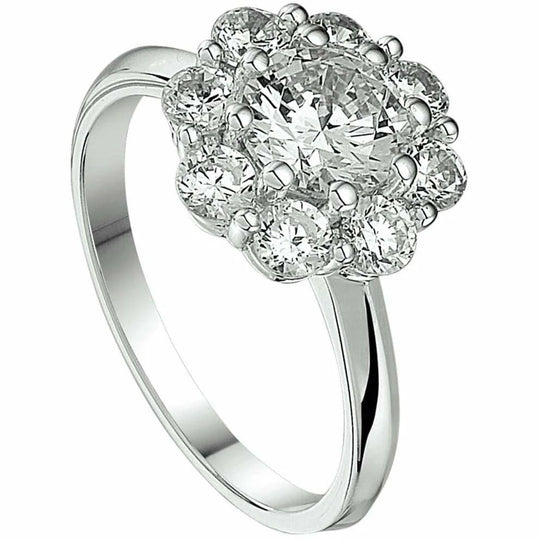 Zilveren ring zirkonia- ringmaat 17.25