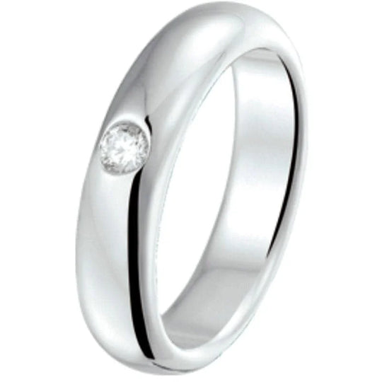 Zilveren ring zirkonia- ringmaat 17.5