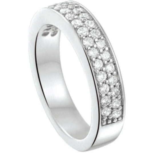 Zilveren ring zirkonia- ringmaat 18
