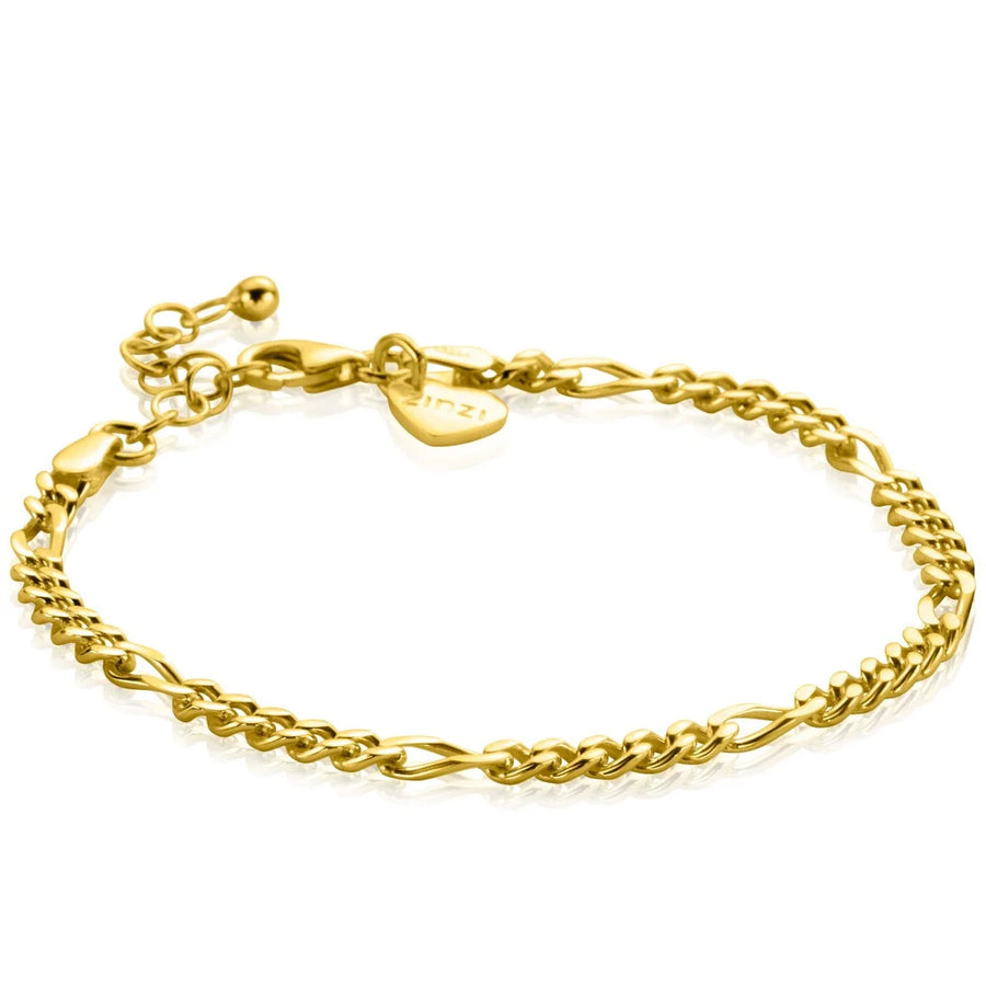 Gouden Figaro ketting armband Zinzi Armband ZIA2291G